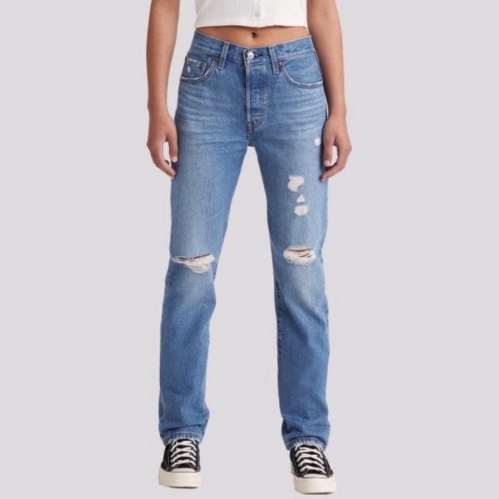 Levi's Women’s 501 High-Rise Straight Jeans Oxnard Athens Crown Size 30